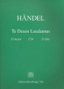 Te Deum laudamus D-Dur fr Soli, gem Chor und Orchester Partitur (dt/en)