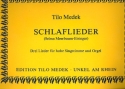 Schlaflieder 3 Lieder fr hohe Singstimme und Orgel