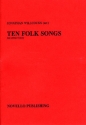10 FOLK SONGS FOR UPPER VOICES (SSA) A CAPPELLA SCORE
