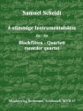 Vierstimmige Instrumentalstze fr 4 Blockflten (SATB) Partitur und Stimmen