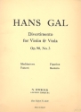 Divertimento op.90,3 for violin and viola 2 scores