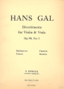 Divertimento op.90,3 for violin and viola 2 scores