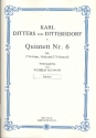 Quintett G-Dur Nr.6 fr 2 Violinen, Viola und 2 Violoncelli Partitur und Stimmen