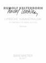 Lyrische Kammermusik Fr Klarinette in B, Violine und Viola Stimmen