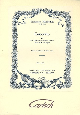Concerto per 2 trombe, orchestra d'archi, clavicembalo ed organo parti