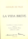 La vida breve full score (sp) drama lirico en 2 actos y 4 cuadros