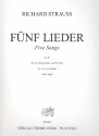 5 Lieder op.41 fr Gesang (hoch) und Klavier Partitur (dt/en)