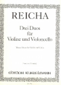 3 Duos fr Violine und Violoncello Stimmen