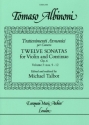 12 Sonatas op.6 vol.3 (nos.9-12) for violin and bc