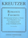 Romance favorite partant pour la syrie et varie fr Klavier mit Klarinette ad lib.