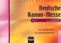 Deutsche Kanonmesse Ausgabe 1 fr die feiernde Gemeinde (Melodiestimme mit Text und Akkorden)