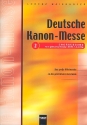 Deutsche Kanonmesse Chorausgabe 2 fr 4 gem Stimmen (SATB) Partitur