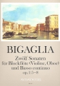 12 Sonaten op.1 Band 2 (Nr.5-8) fr Blockflte (Violine, Oboe) und Bc