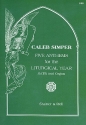 5 Anthems for the liturgical Year for mixed chorus (SATB) and organ