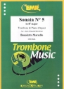 Sonata B flat major no.5 for trombone and piano (organ)