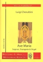 Ave Maria fr Sopran, Trompete und Orgel Stimmen (la)