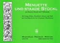 Menuette und staade Stckl fr Geige, Zither, Hackbrett, Gitarre und Ba Stimmen