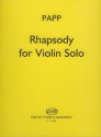 RHAPSODY for violin solo