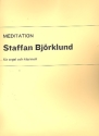 Meditation for clarinet and organ