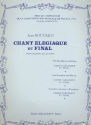 Chant elegiaque et final pour saxophone alto et piano