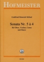 Sonata Nr.5 a 4 fr Oboe, Violine, Horn und Kontrabass Partitur und Stimmen