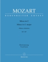 Missa solemnis C-Dur KV337 fr Soli, Chor und Orchester Klavierauszug