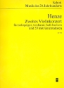 2. Violinkonzert fr Sologeiger, Tonband, Bassbariton und 33 Instrumentalisten Studienpartitur