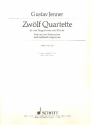 12 Quartette Band 3 (Nr.9-12) fr 4 Singstimmen und Klavier Chorpartitur