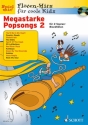 Megastarke Popsongs Band 2 (+CD) fr 1-2 Sopranblockflten