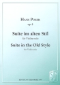 Suite im alten Stil op.5 fr Violine solo