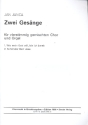 Zwei Gesnge fr gem Chor und Orgel Partitur