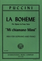 Mi chiamano Mimi Aria for soprano and piano
