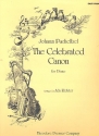 The celebrated Canon by Johann Pachelbel for easy piano