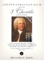 3 berühmte Choräle aus Bach-Kantaten für Oboe (Klarinette) und Orgel