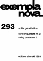 Streichquartett Nr.2 fr 2 Violinen, Viola und Violoncello Partitur und Stimmen