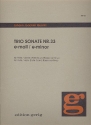 Triosonate e-Moll Nr.33 fr Flte, Violine (Flte) und Bc Stimmen