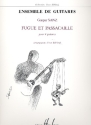 Fugue et passacaille pour 4 guitares partition+parties