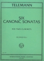 6 canonic Sonatas for 2 clarinets