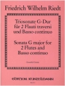 Triosonate G-Dur fr 2 Flten und Bc ad lib. GRONEFELD, I., ED.