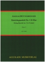Streichquartett E-Dur Nr.1 op.3 fr 2 Violinen, Viola und Violoncello Partitur und Stimmen