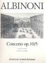 Concerto A-Dur op.10,5 fr Violine und Streichorchester Partitur