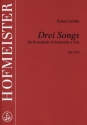 3 Songs für 3 Kontrabässe (3 Violoncelli) Partitur und Stimmen