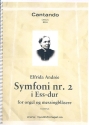 Symphony Eb major no.2 for organ and brass instruments score