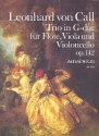 Trio G-Dur op.142 fr Flte, Viola und Violoncello Partitur und Stimmen