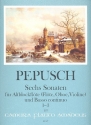6 Sonaten Band 1 (Nr.3-6) fr Altblockflte (Flte, Oboe, Violine) und Bc