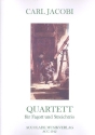 Quartett B-Dur Nr.4 fr Fagott und Streichtrio Partitur+Stimmen