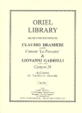 Canzon la foccara (Bramieri) and canzon 28 (Gabrieli) for 2 choruses of 4 recorders