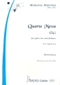 Quarta messa fr Soli, Chor und Orchester Klavierauszug (la)