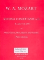 Sinfonia concertante Es-Dur KVanh9 für Oboe, Klarinette, Horn, Fagott und Orchester für Oboe, Klarinette, Horn, Fagott und Klavier