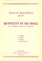 Quintett fis-Moll op.63 für 2 Violinen, Viola und 2 Violoncelli Studienpartitur